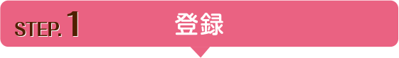 e-Cast お開始までの流れ step1 登録