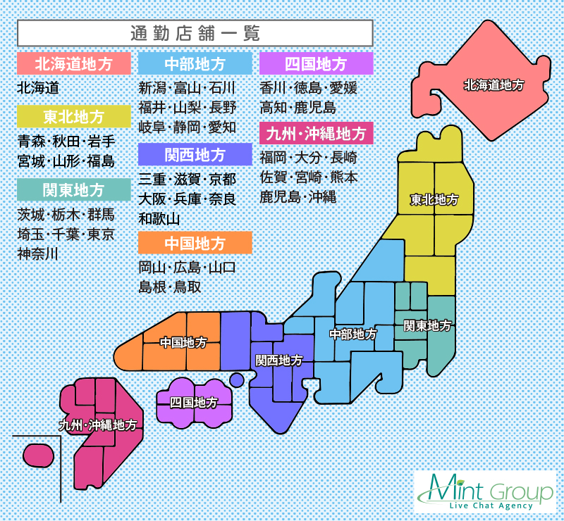 ミント　通勤一覧マップ